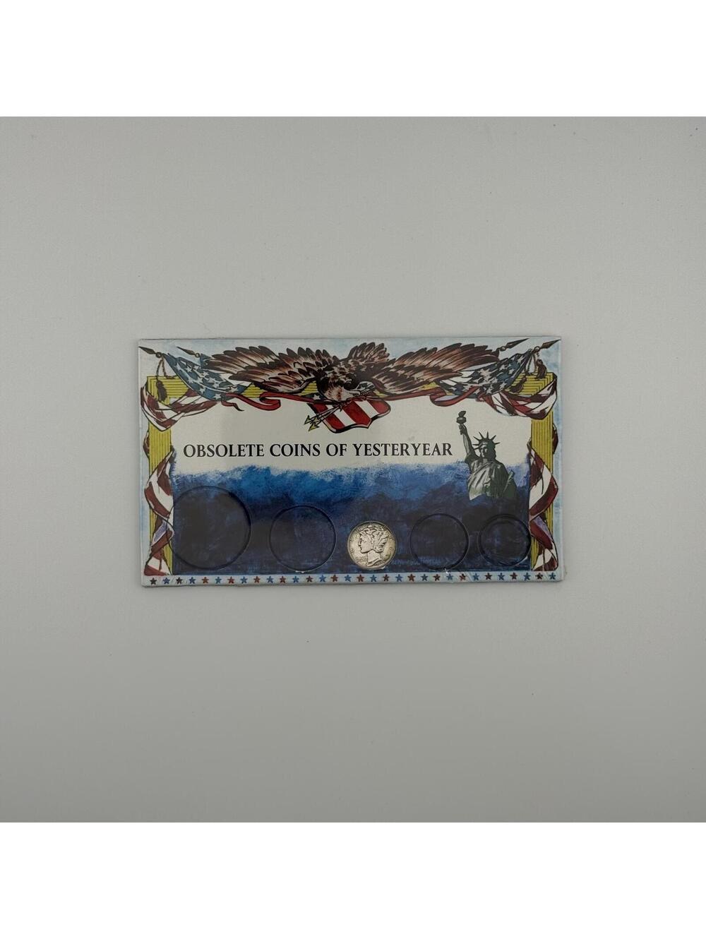 Obsolete Coins Of Yesteryear-1942 Mercury Silver Dime Factory Sealed